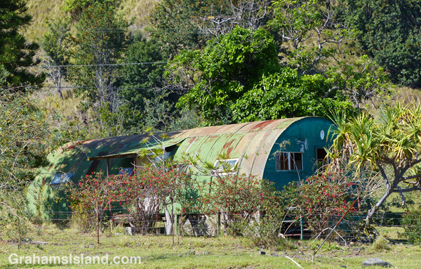 This old quonset hut, at the foot of Pu'u Wa'awa'a, was probably an old ranch building.