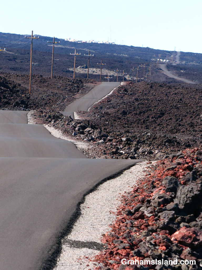 The road leading to Mauna Loa Observatory on the Big Island.