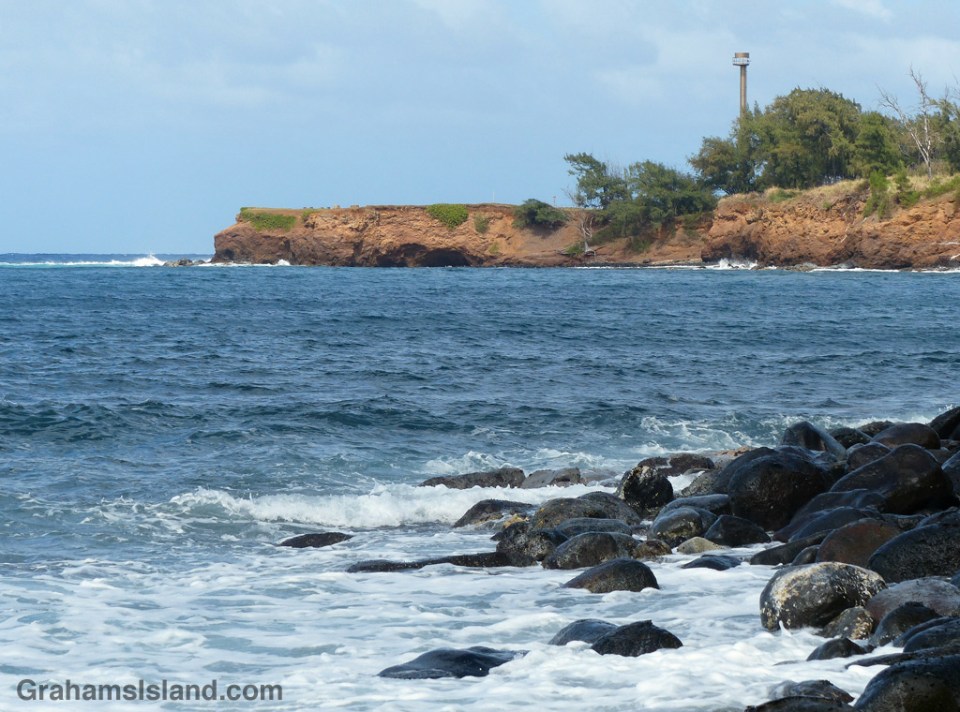 The new Kauhola Point Lighthouse on the north Kohala coast.