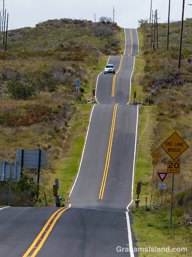 Old Saddle Road on the Big Island of Hawaii.
