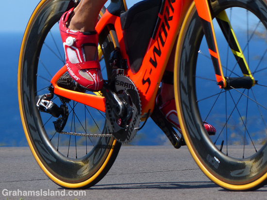 Bike pedals at 2017 Ironman World Championship.