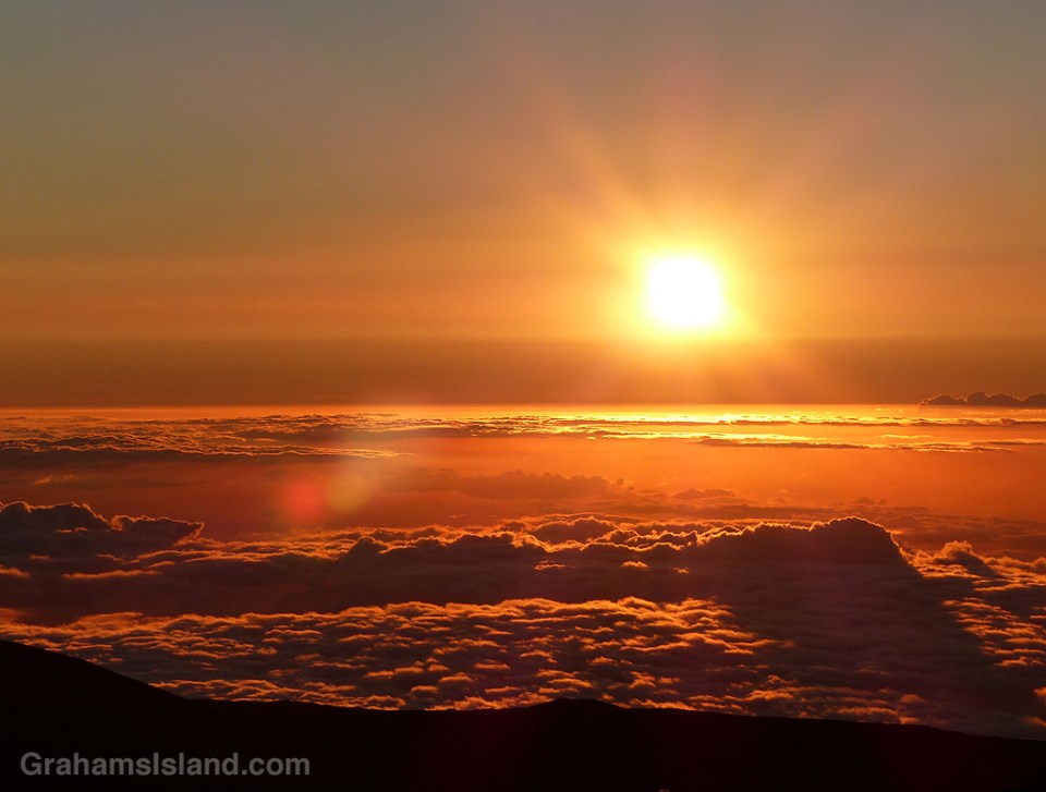 Sunset seen from Mauna Kea.