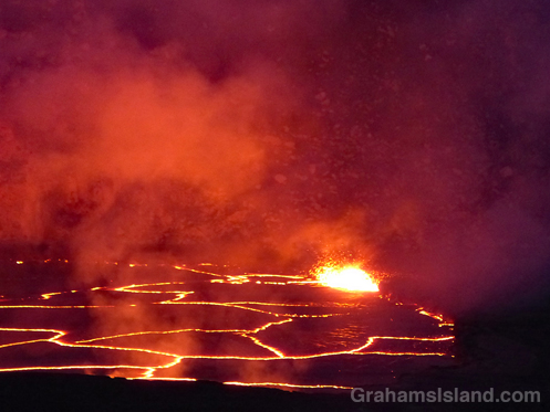 Kilauea lava lake lines