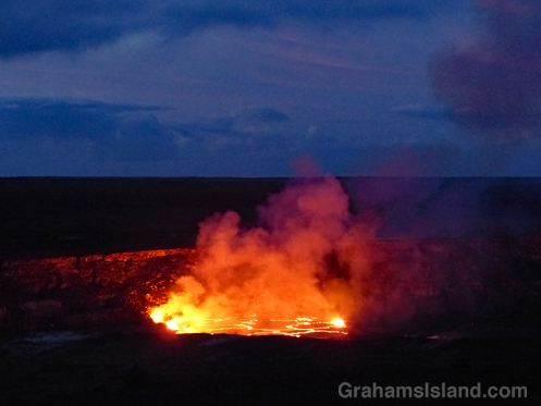 Kilauea lava morning