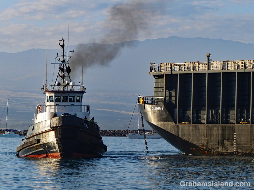 Tug and Barge in Kawaihae Harbor