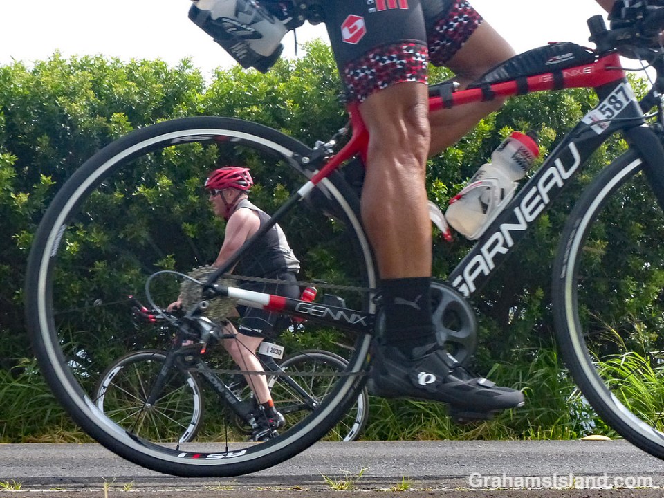 Going the other way at Ironman 70.3