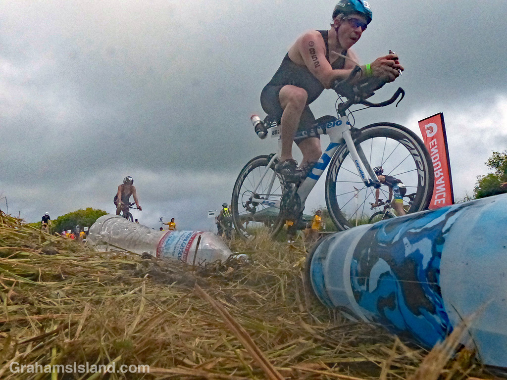 Passing cyclists at Ironman 70.3