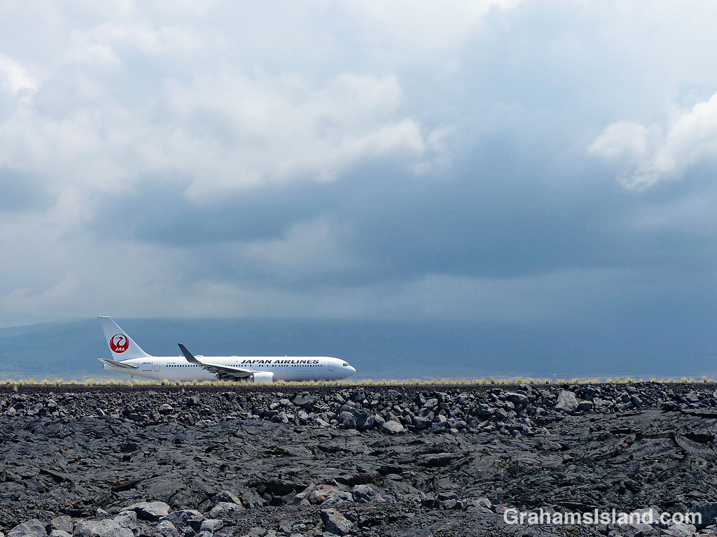Japan Airlines plane takeoff