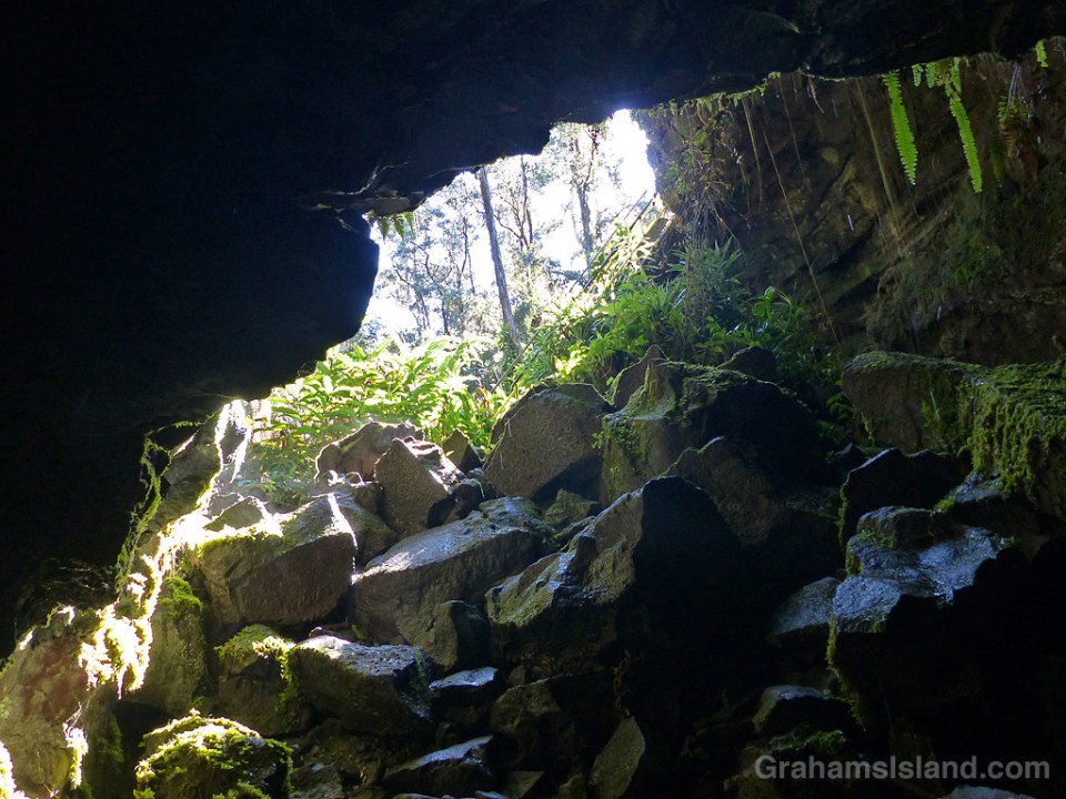 Kaumana Cave entrance