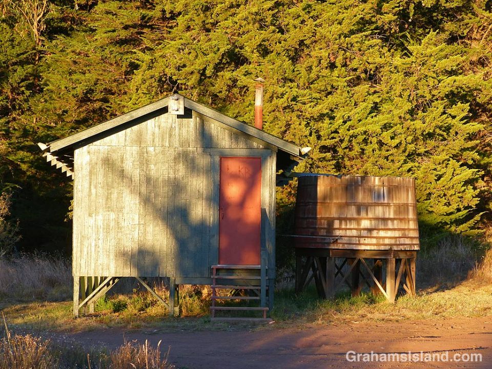 CCC Cabin and water tank Mauna Kea