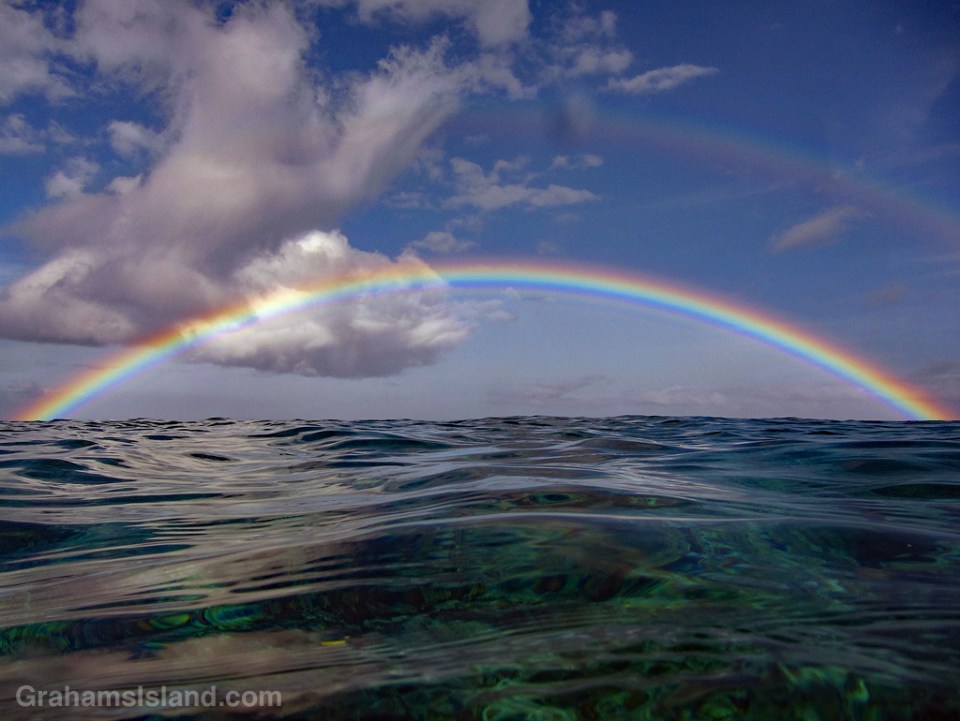 Rainbow on the water