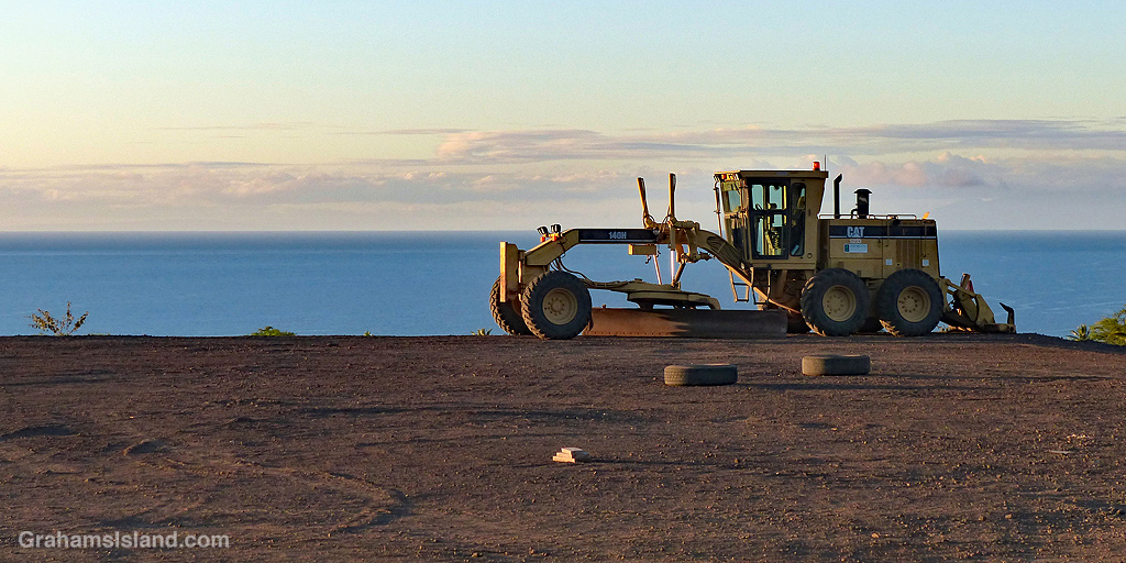 Grader and ocean
