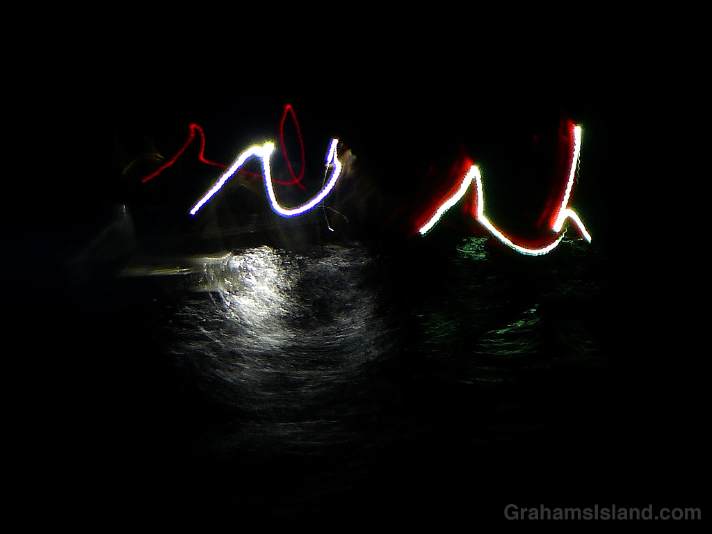 abstracts-lights on the ocean