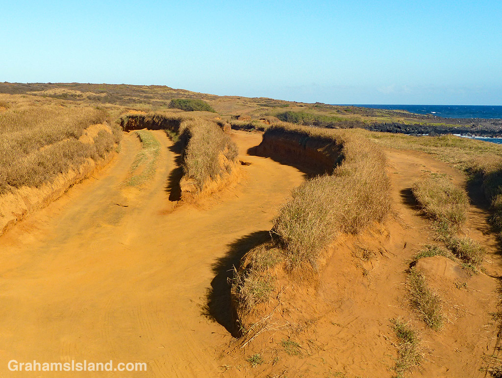 Sunken roads near South Point