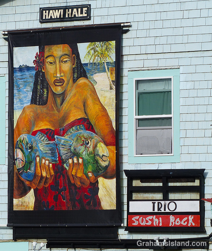 Street art in Hawi, Hawaii.