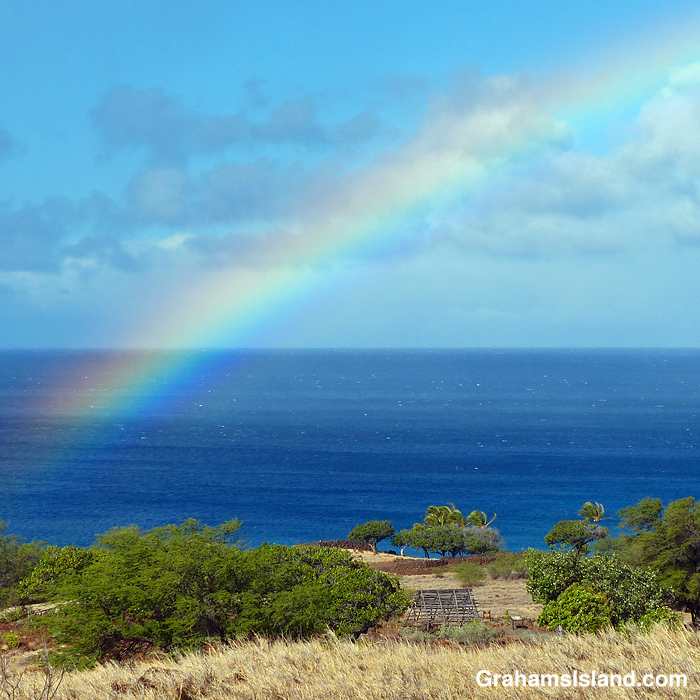 A Rainbow over Lapakahi, Hawaii