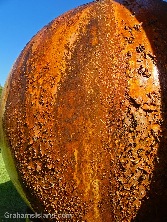 Rust on a water tank