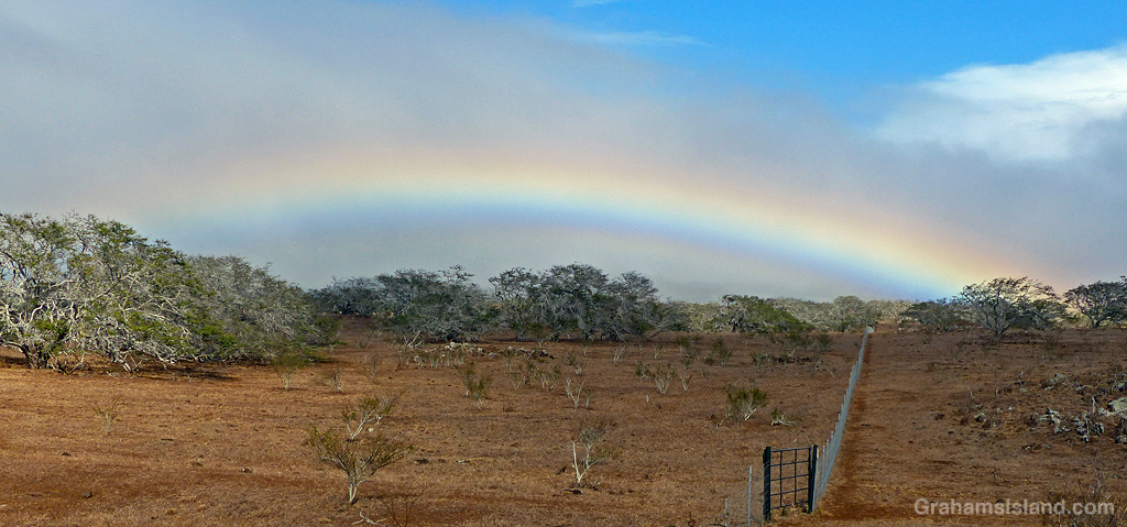 A rainbow above North Kohala