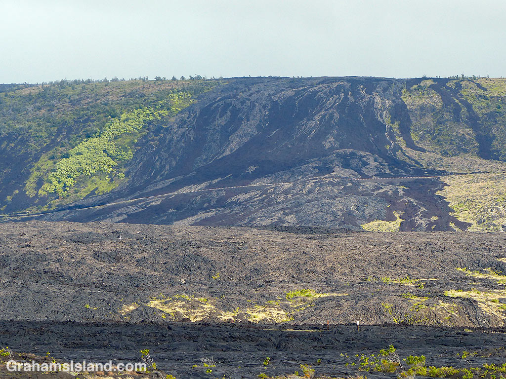 A Flow over Holei Pali in Hawaii Volcanoes National Park