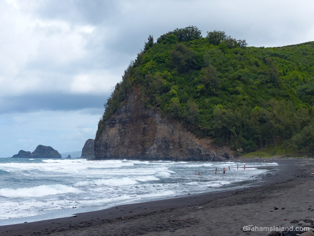The beach at Pololu, Hawaii