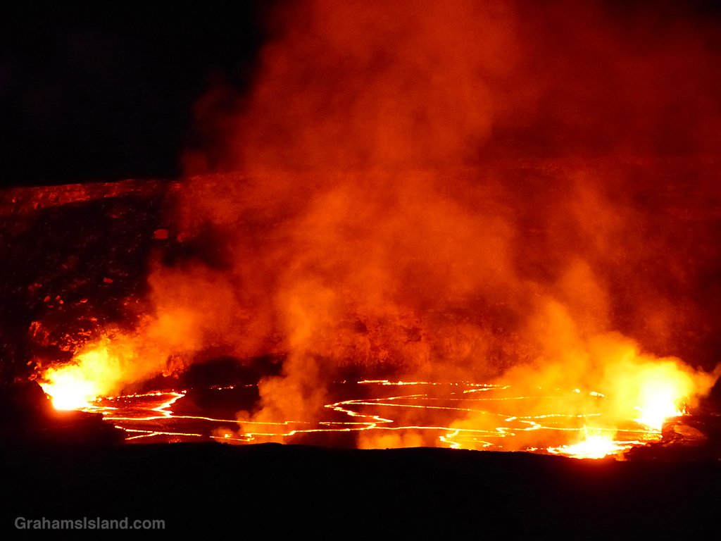 Activity at Kilauea in April 2018