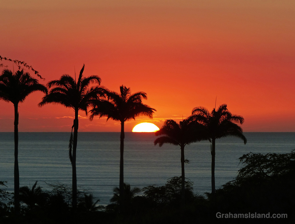 Sunset at Hapuna, Hawaii