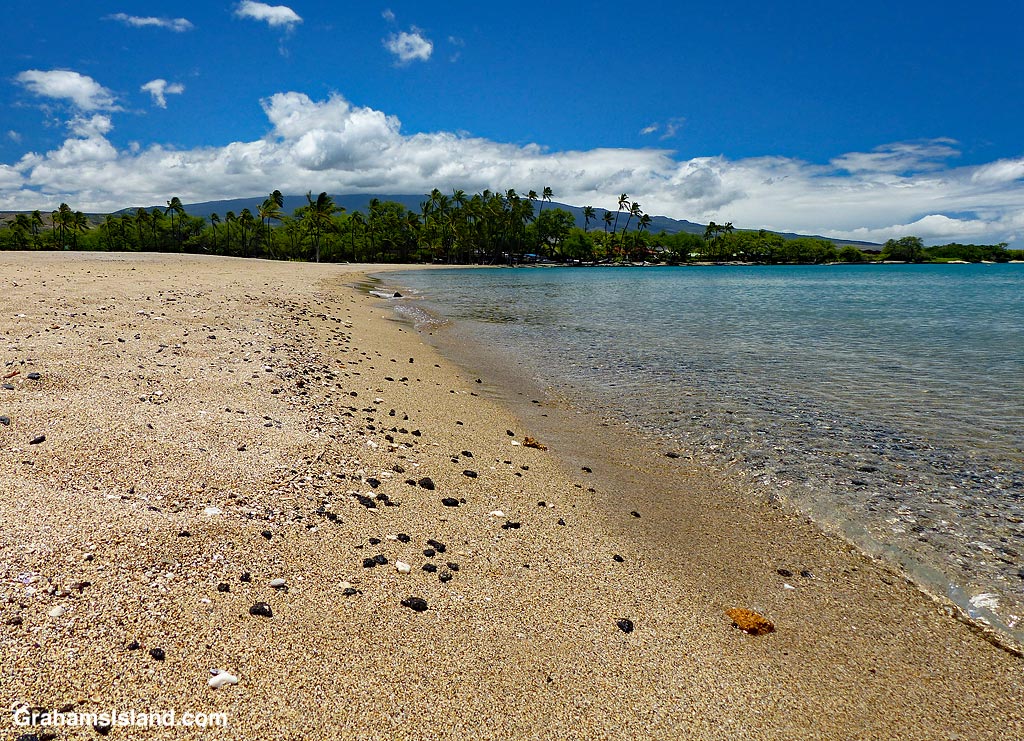 The beach at A Bay, Waikoloa