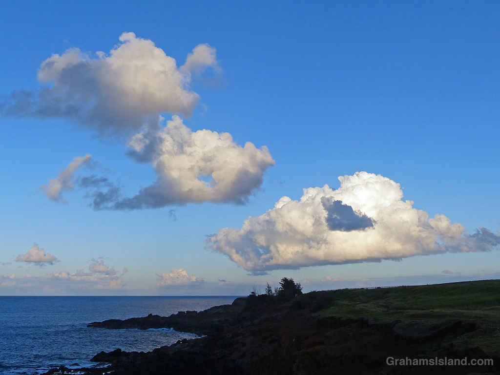 Clouds over the North Kohala coast