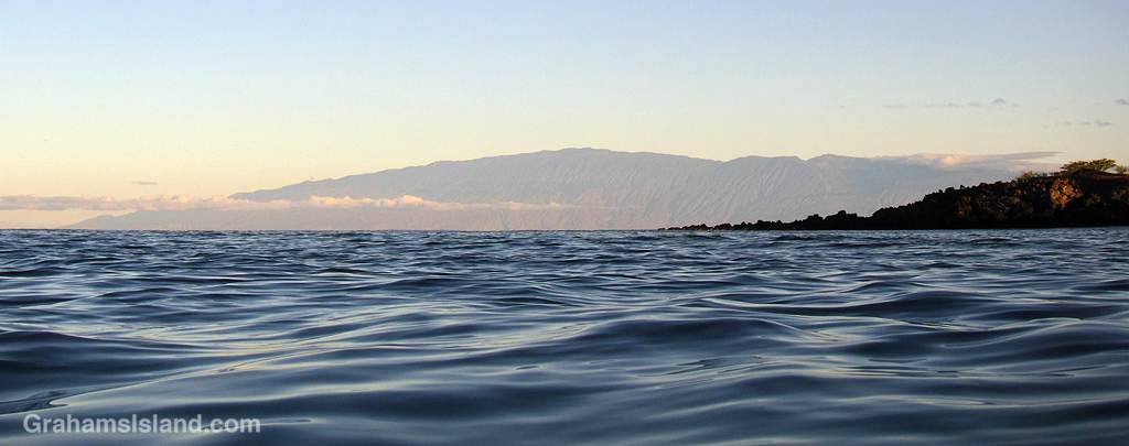 Maui seen from the water off north Kohala