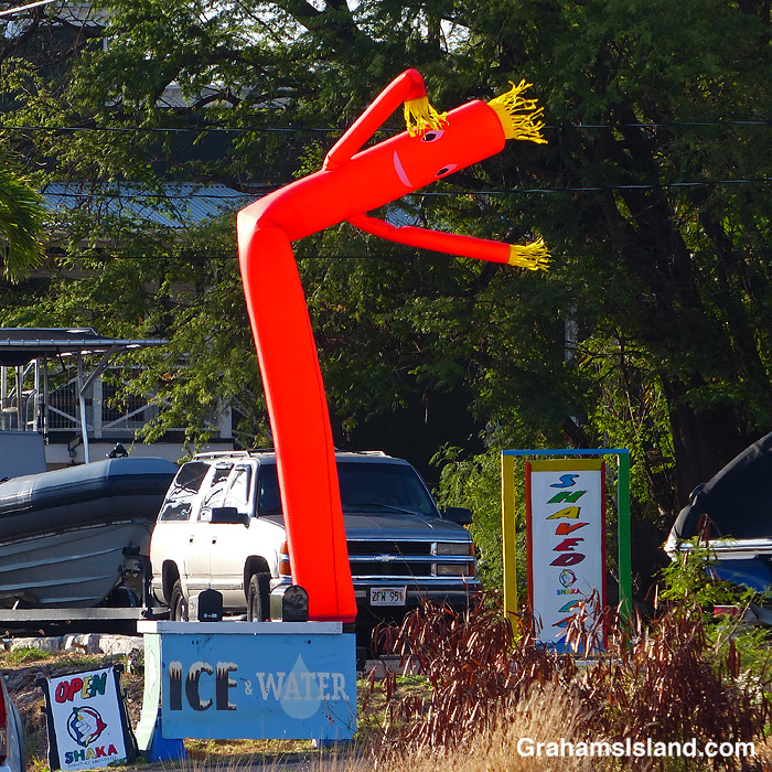 An inflated attention getter