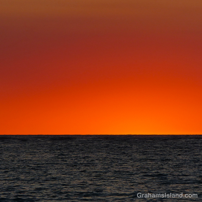 After the sunset in Hawaii