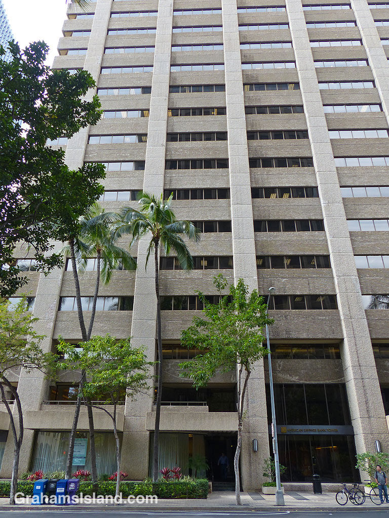 The American Savings Bank Tower in Honolulu, Hawaii