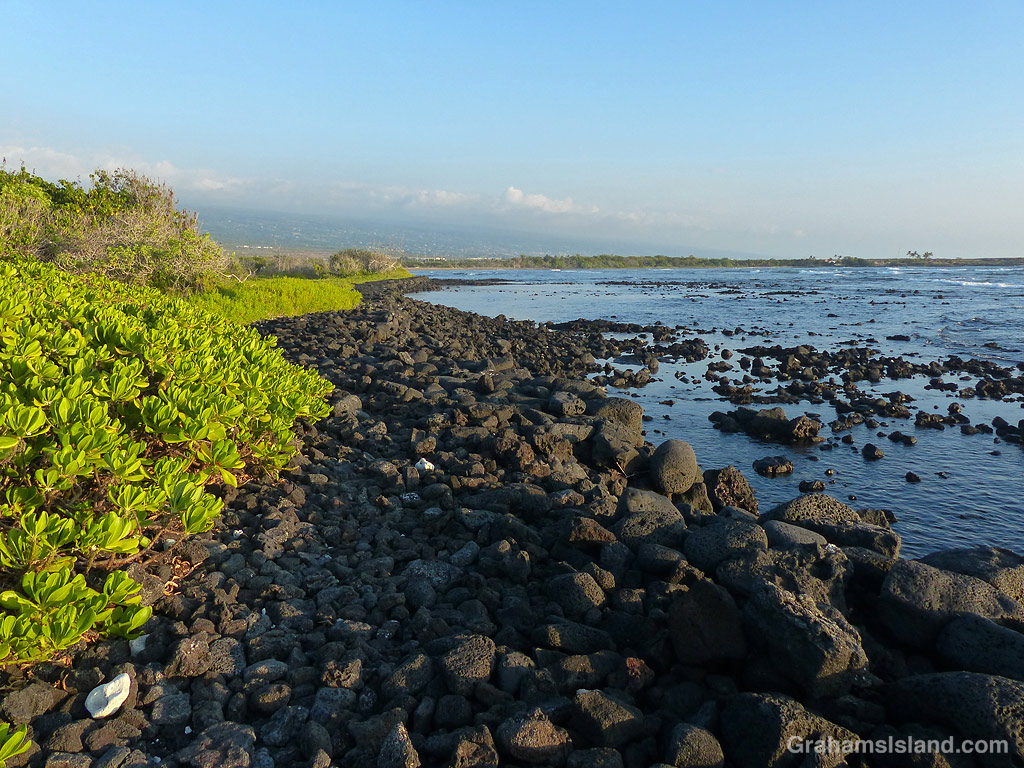 Part of the coast path at Kaloko-Honokōhau National Historical Park in Hawaii.