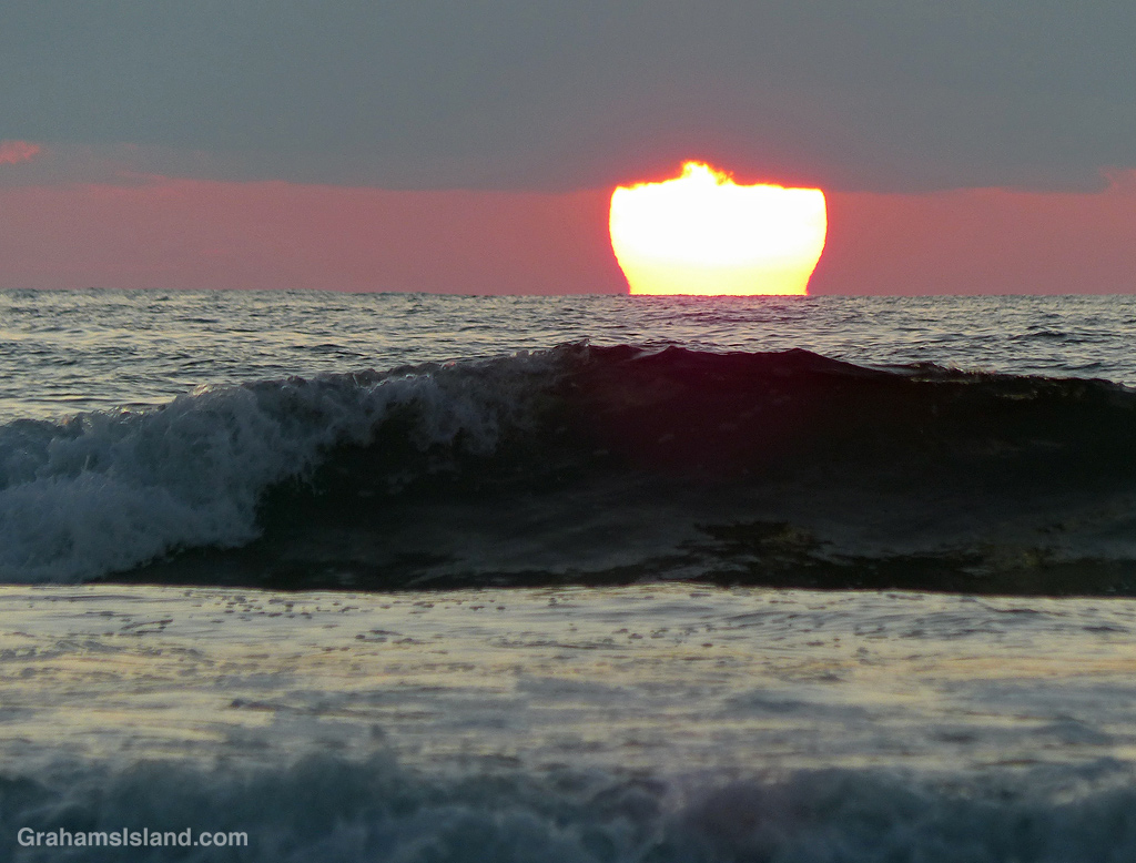 A Sunset at Kaloko Honokohau park, Hawaii