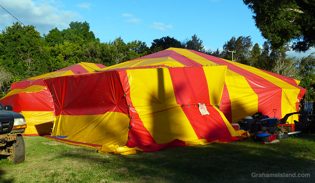 Houses in Hawaii being tented for termites