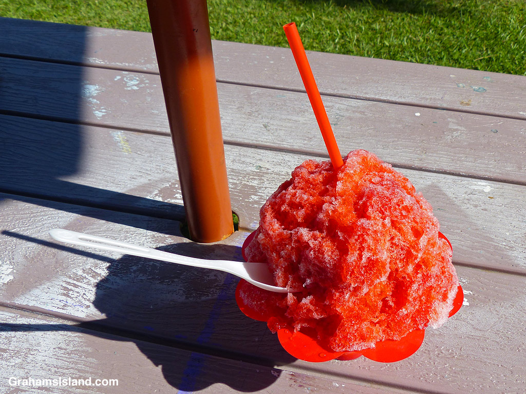 Shave ice in Hawaii