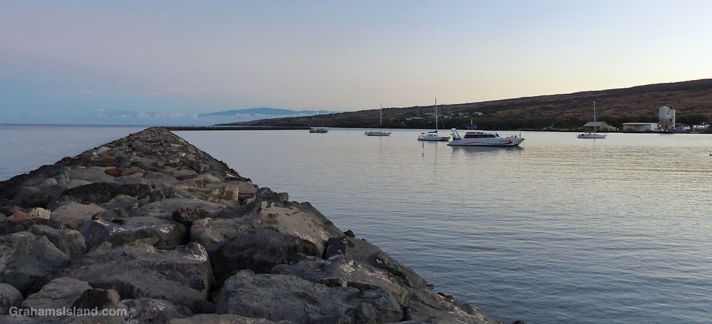 The breakwater at Kawaihae, Hawaii