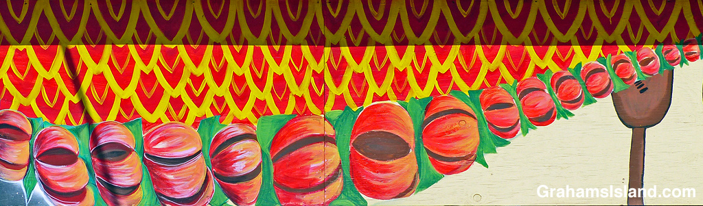 A colorful mural in Hawi, Hawaii