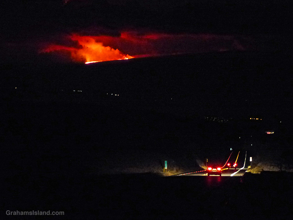 Mauna Loa erupts on the Big Island of Hawaii