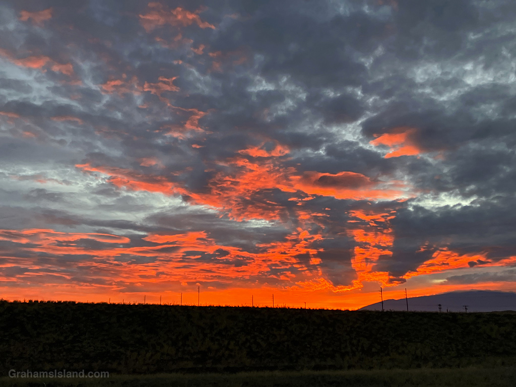 Sunrise over Mauna Kea