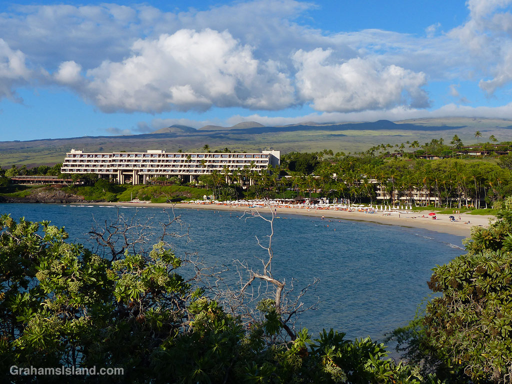 A view of Mauna Kea Resort on the Big Island, Hawaii