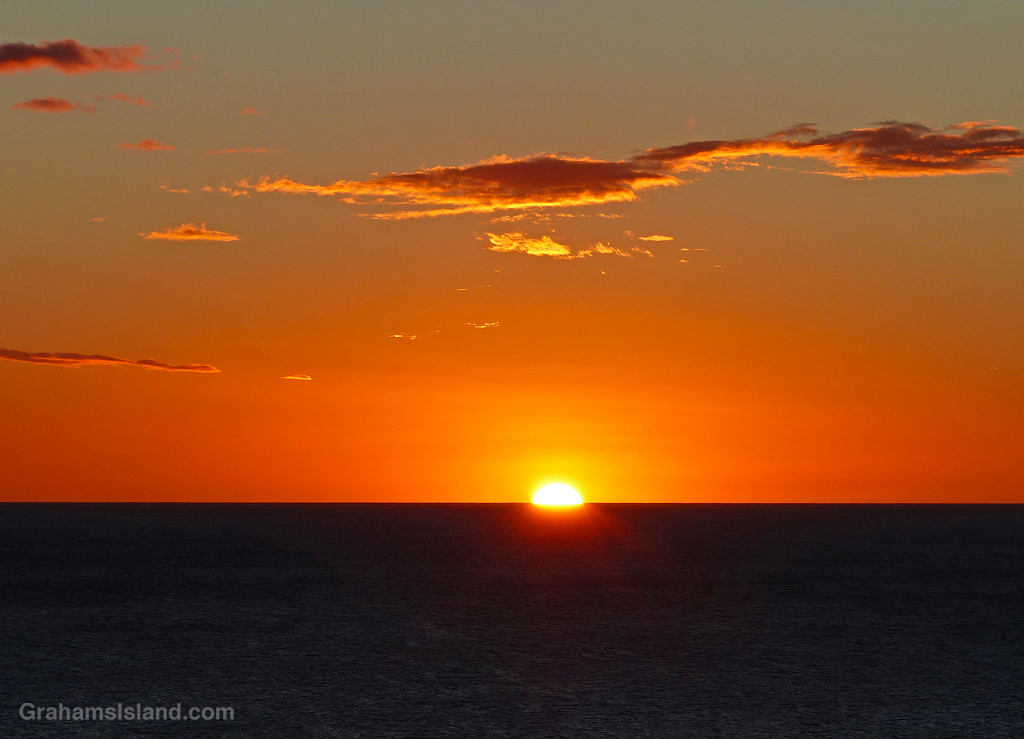 Sunset at Lapakahi in Hawaii