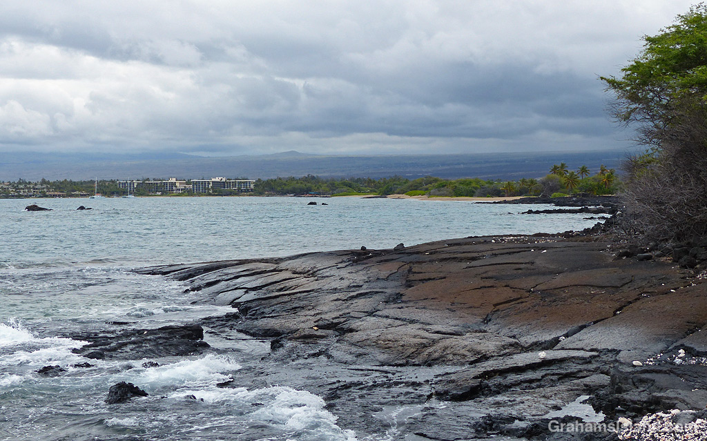 The trail along the South Kohala coast in Hawaii