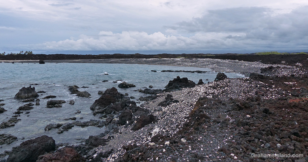 The beach at Pueo Bay, near keawaiki Hawaii