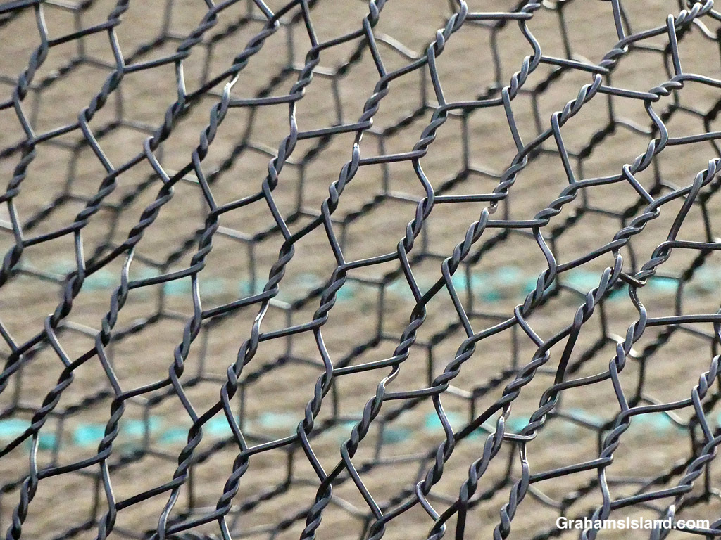 Wire coiled and overlapping