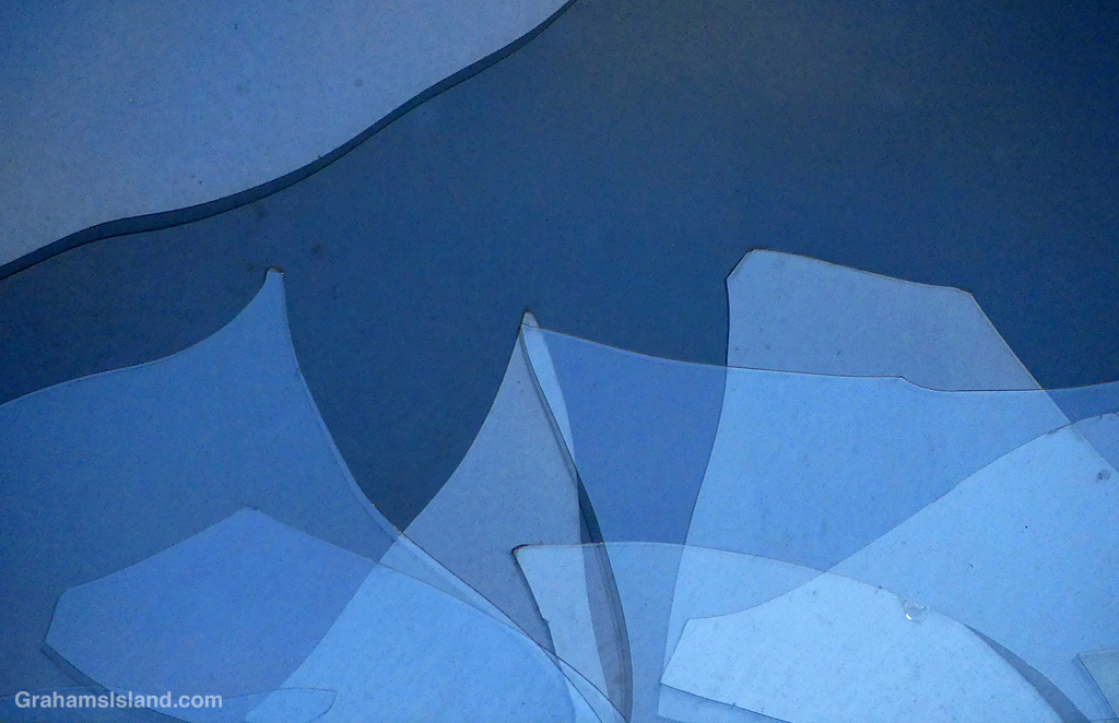 A broken window in Hawaii