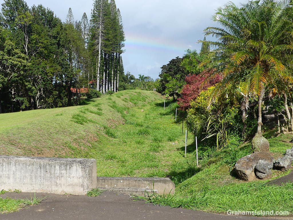 The Kohala Ditch in North Kohala, Hawaii, is currently without water