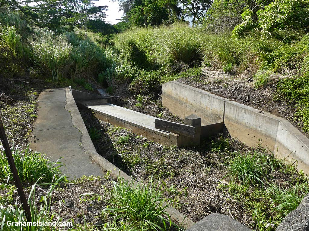 The Kohala Ditch in North Kohala, Hawaii, is currently without water