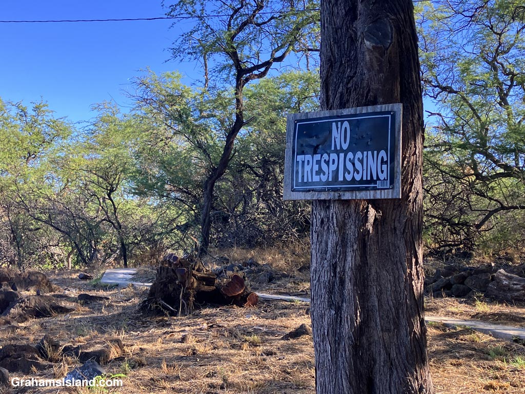 A sign at a park in Hawaii