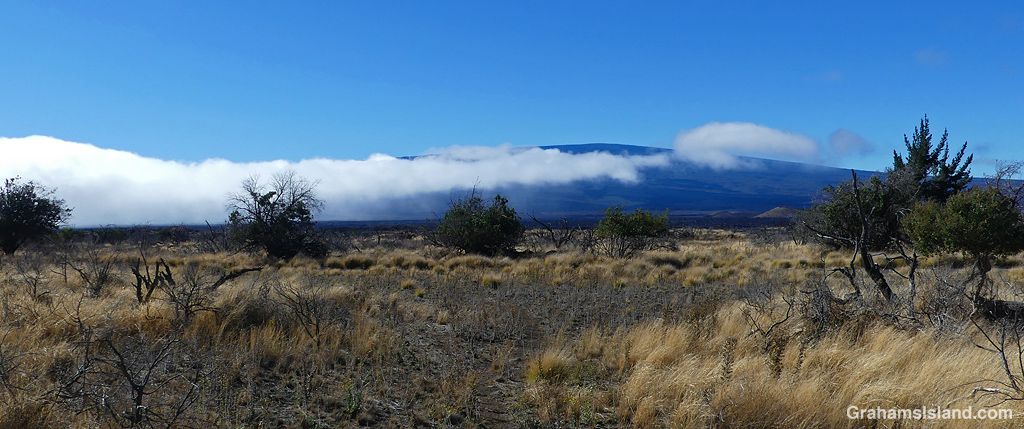 Clouds in the saddle on the Big Island, Hawaii